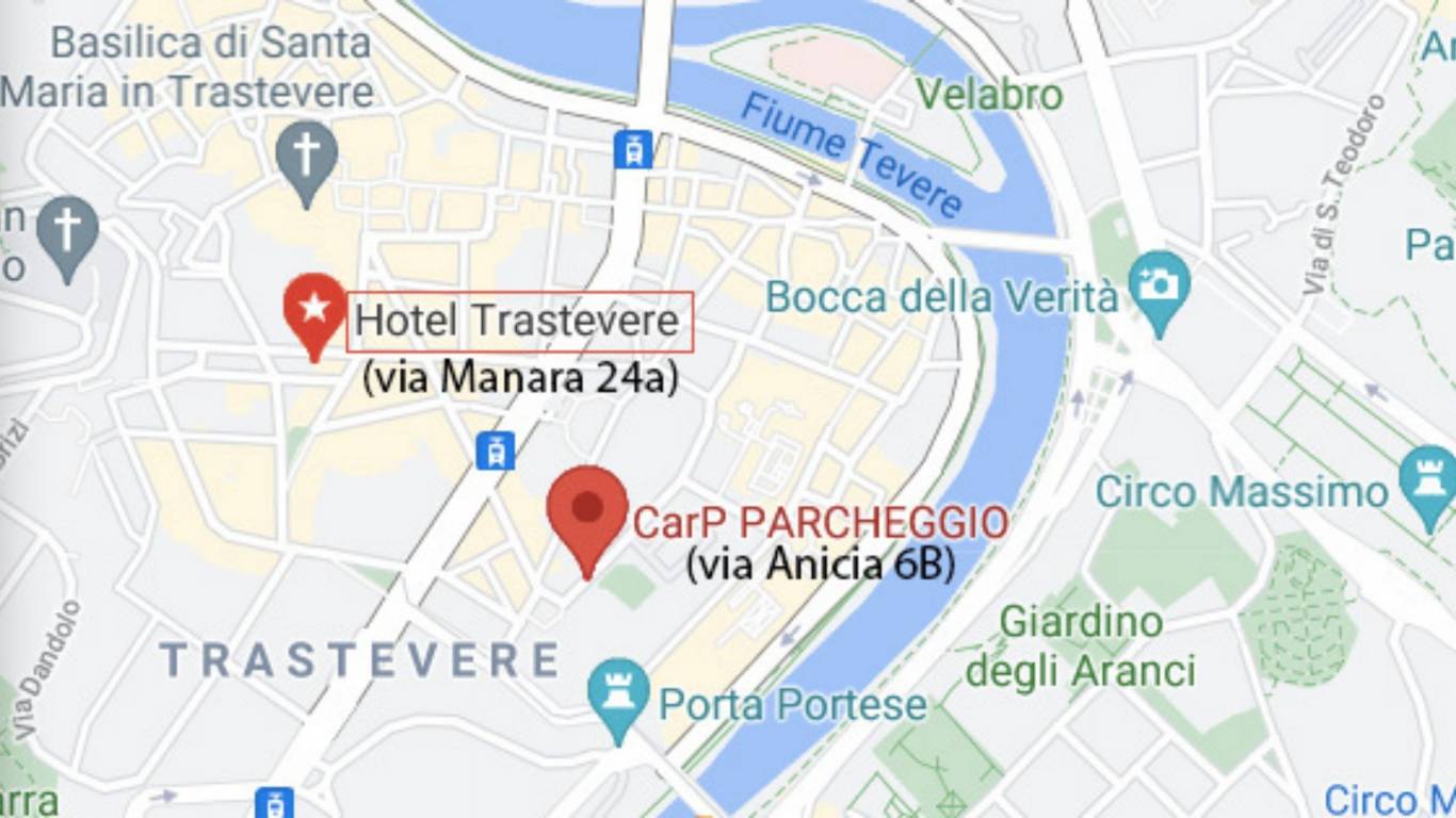 Hotel-Trastevere-Roma-Parcheggio-Garage-luglio-2021-mappa-4